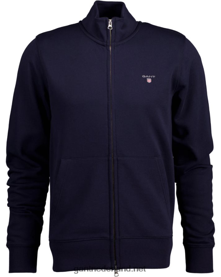 GANT Heren avond blauw origineel vest met volledige ritssluiting R48460278