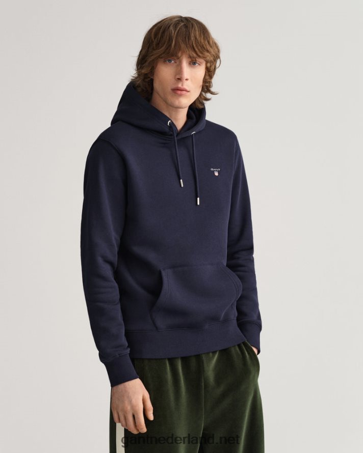 GANT Heren avond blauw originele sweat-hoodie R48460293