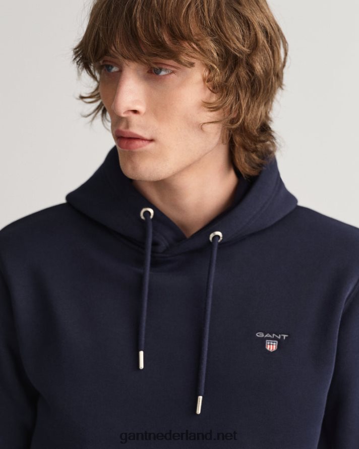GANT Heren avond blauw originele sweat-hoodie R48460293