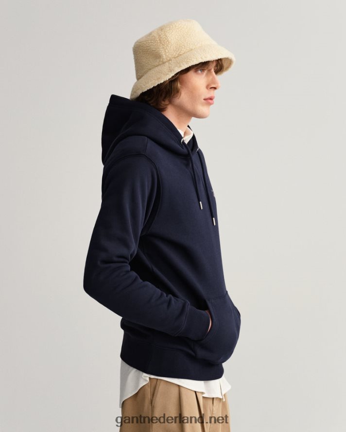 GANT Heren avond blauw originele sweat-hoodie R48460293