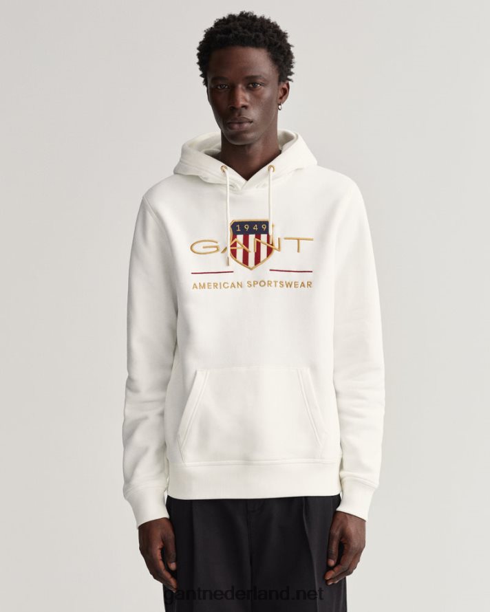 GANT Heren eierschaal archief schild hoodie R48460250