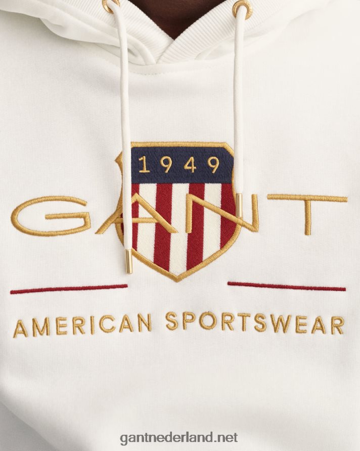 GANT Heren eierschaal archief schild hoodie R48460250