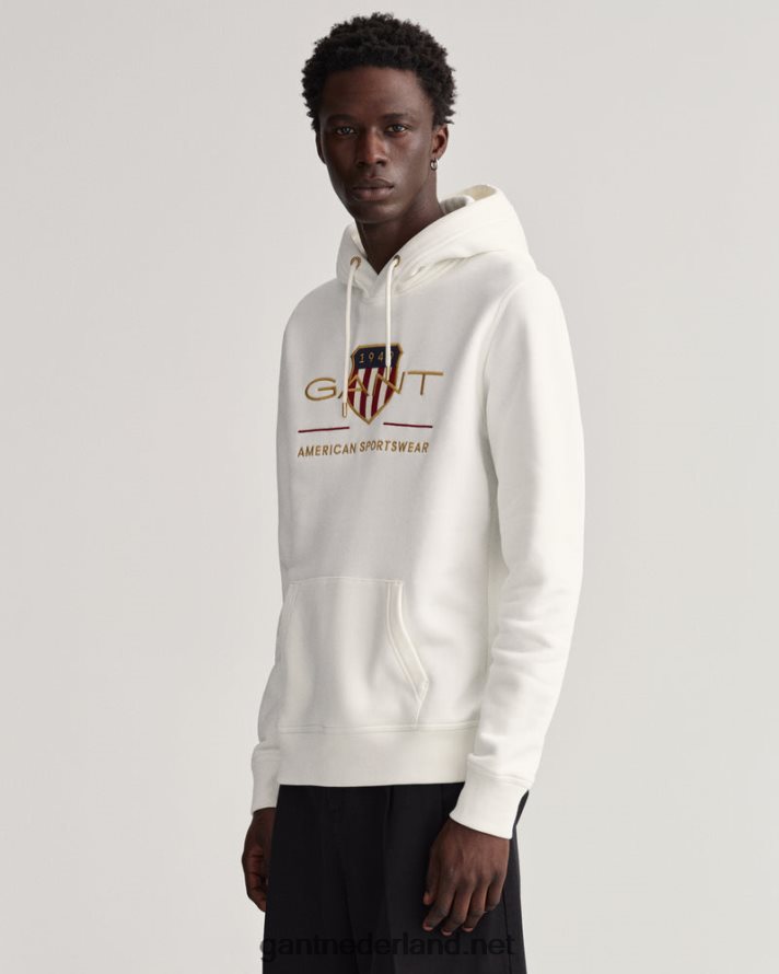GANT Heren eierschaal archief schild hoodie R48460250