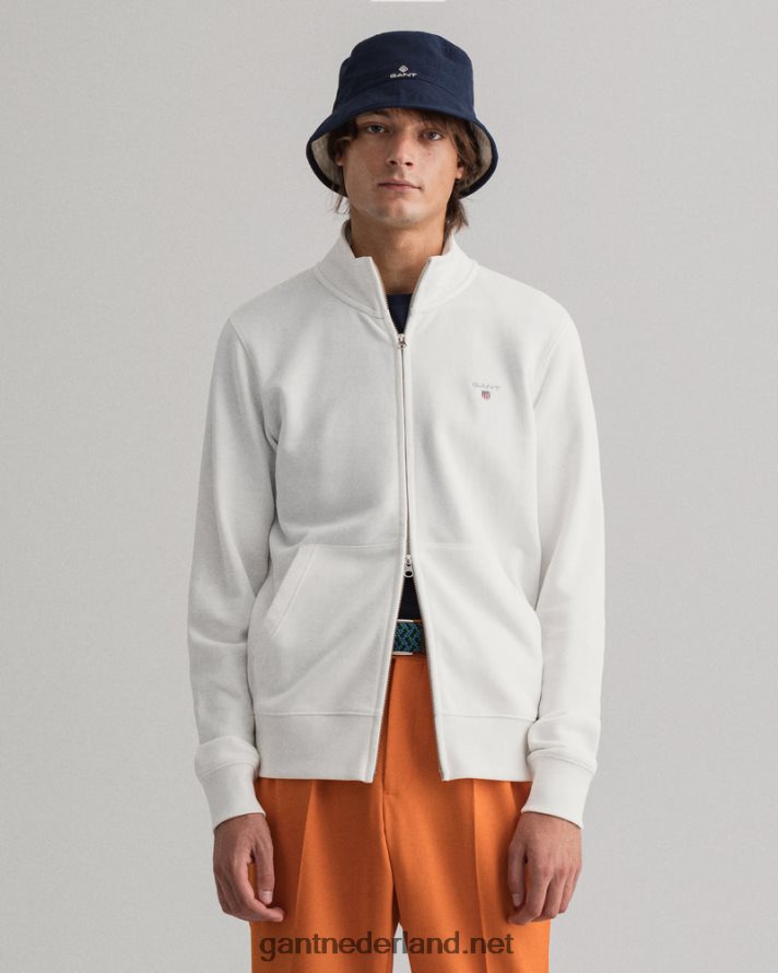 GANT Heren eierschaal origineel vest met volledige ritssluiting R48460285