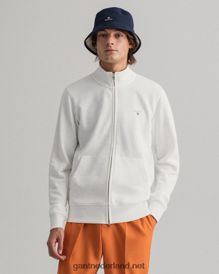 GANT Heren eierschaal origineel vest met volledige ritssluiting R48460285