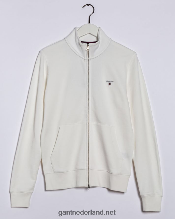 GANT Heren eierschaal origineel vest met volledige ritssluiting R48460285