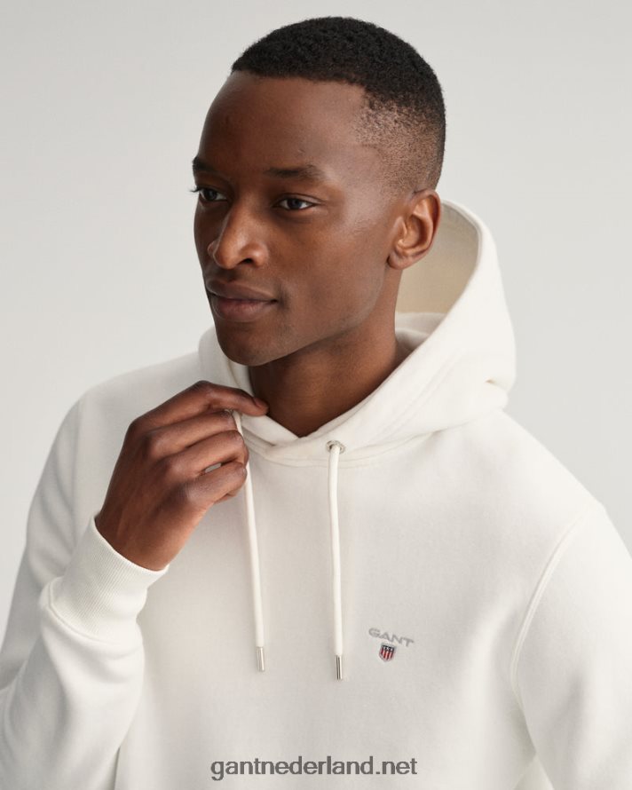 GANT Heren eierschaal originele sweat-hoodie R48460277