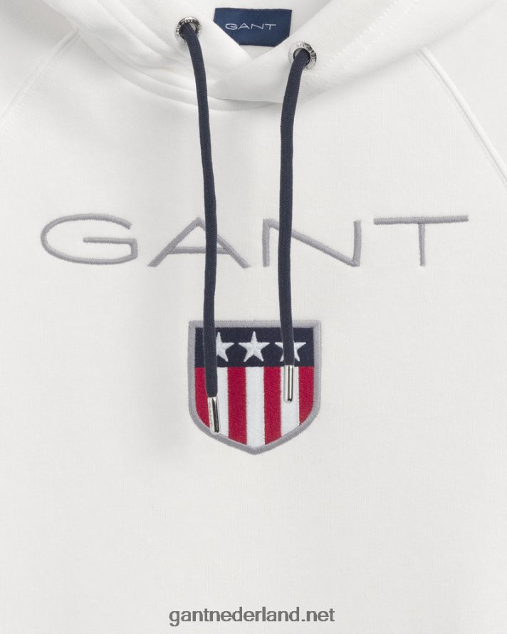 GANT Heren eierschaal schild hoodie R48460236