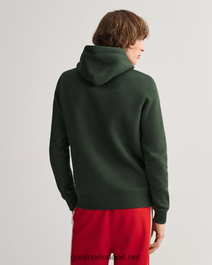 GANT Heren storm groen originele sweat-hoodie R48460248