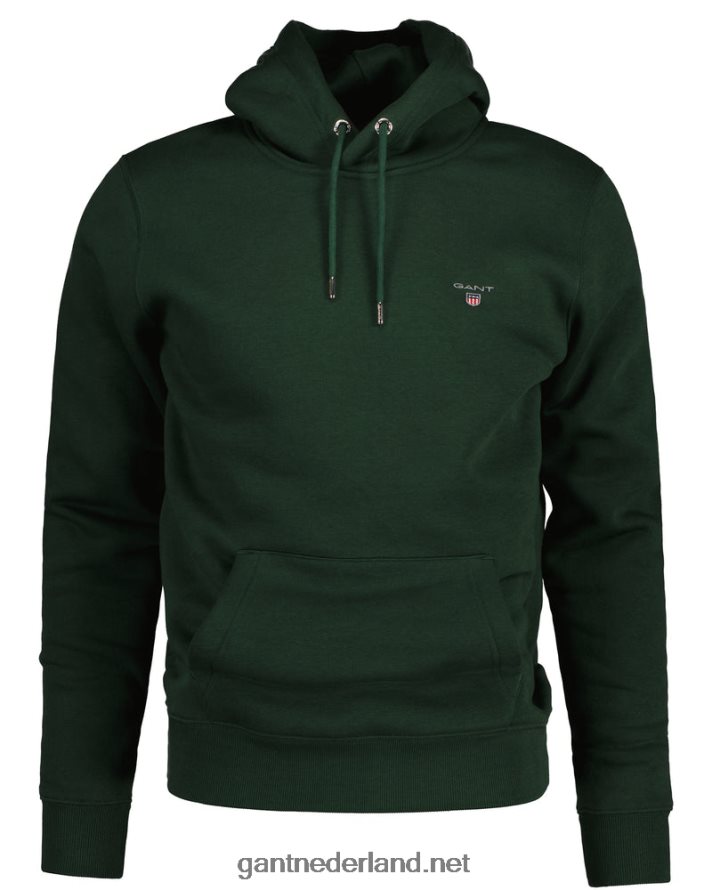 GANT Heren storm groen originele sweat-hoodie R48460248