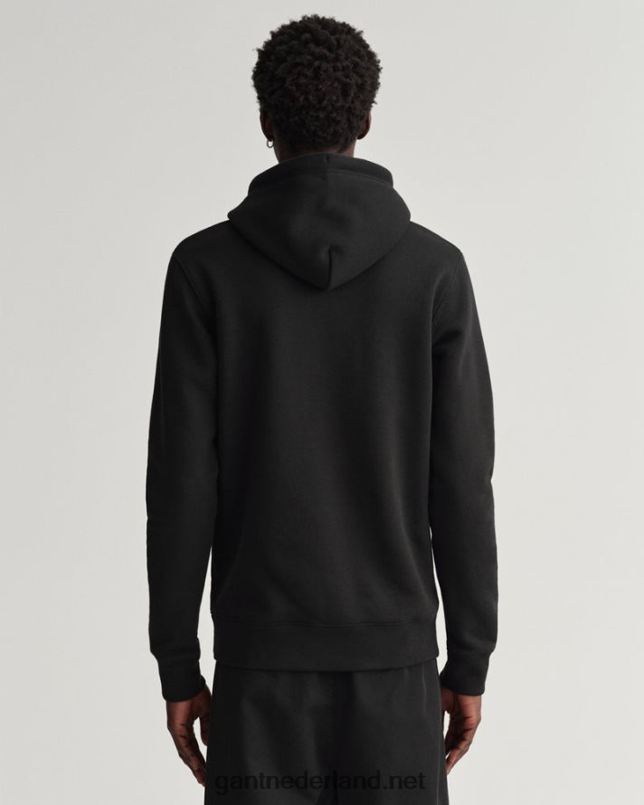 GANT Heren zwart originele sweat-hoodie R48460274