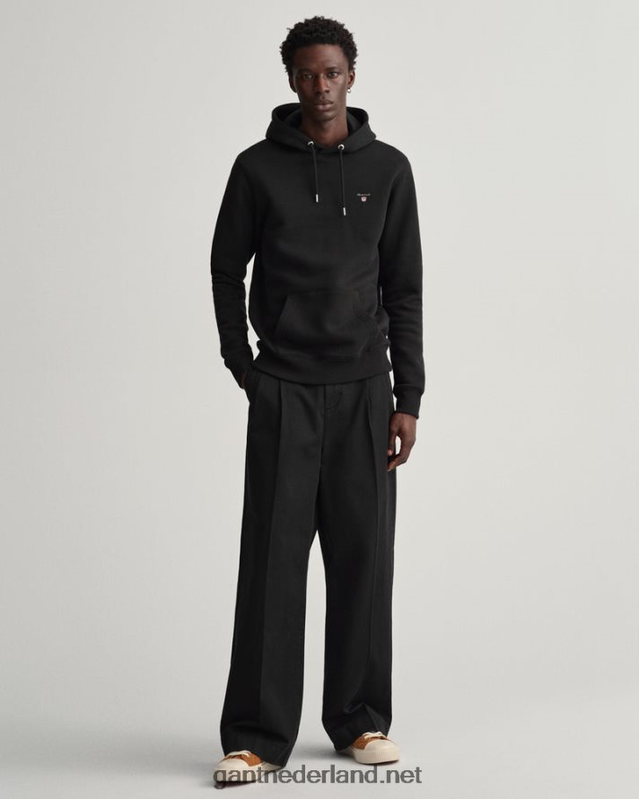 GANT Heren zwart originele sweat-hoodie R48460274