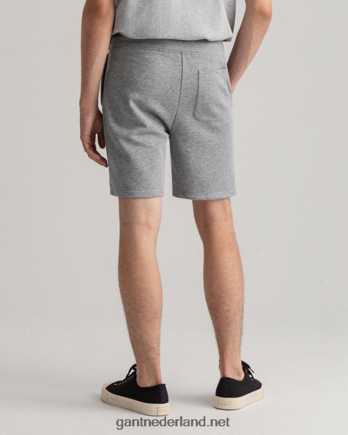 GANT Heren grijs gemêleerd originele joggingbroek R48460399