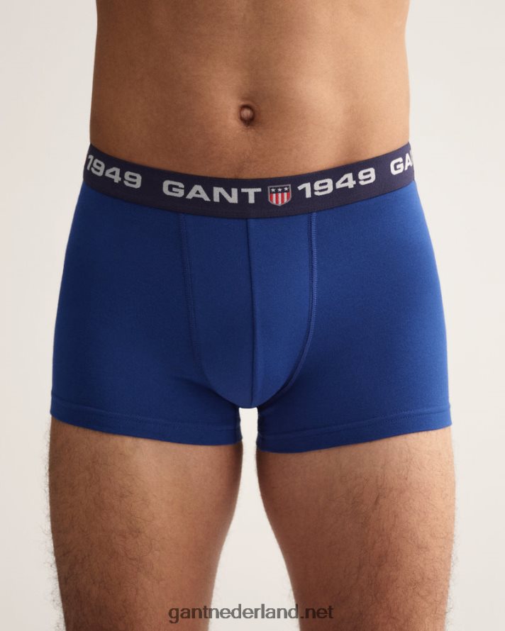 GANT Heren Diepblauw Set van 3 retro schildkoffers R48460550