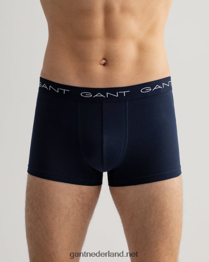 GANT Heren marine kofferbak 3-pack R48460543