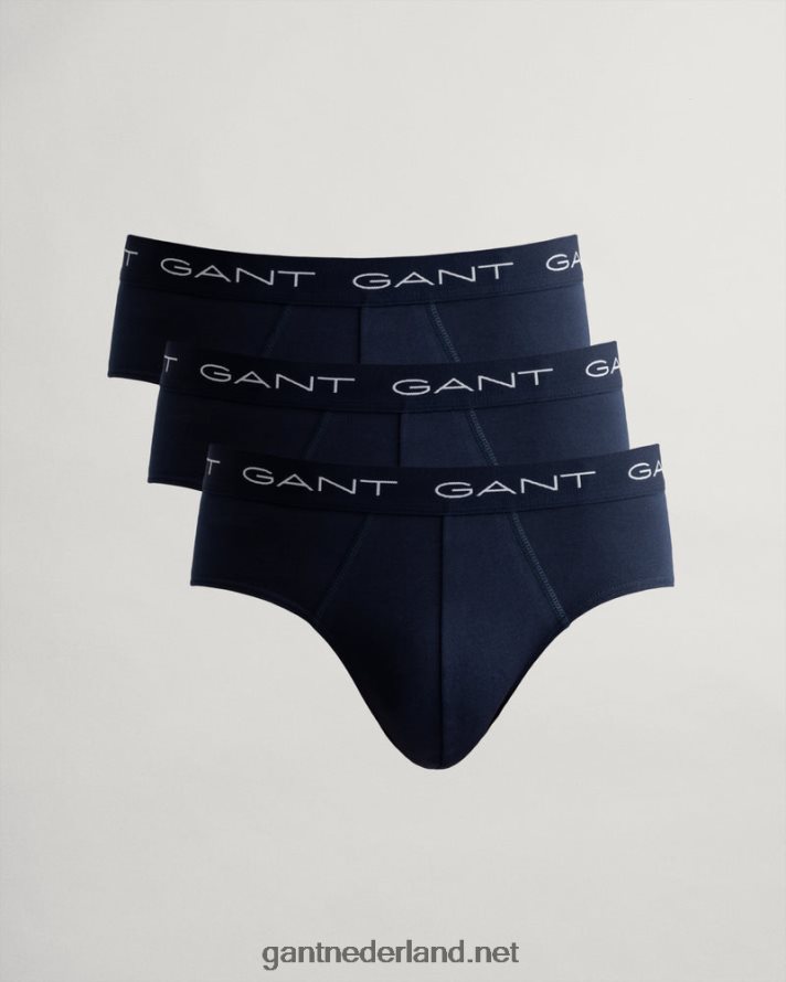 GANT Heren marine korte 3 pack R48460558