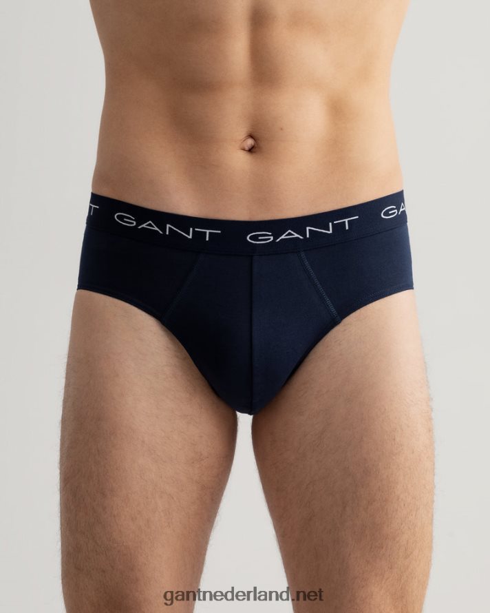 GANT Heren marine korte 3 pack R48460558
