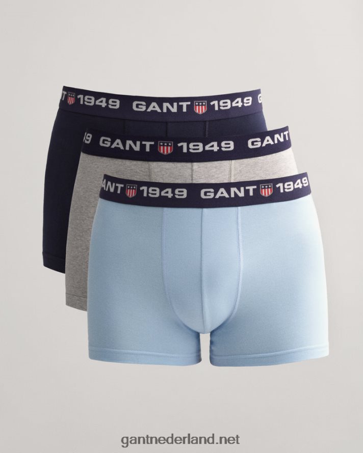 GANT Heren waterval blauw Set van 3 retro schildkoffers R48460549