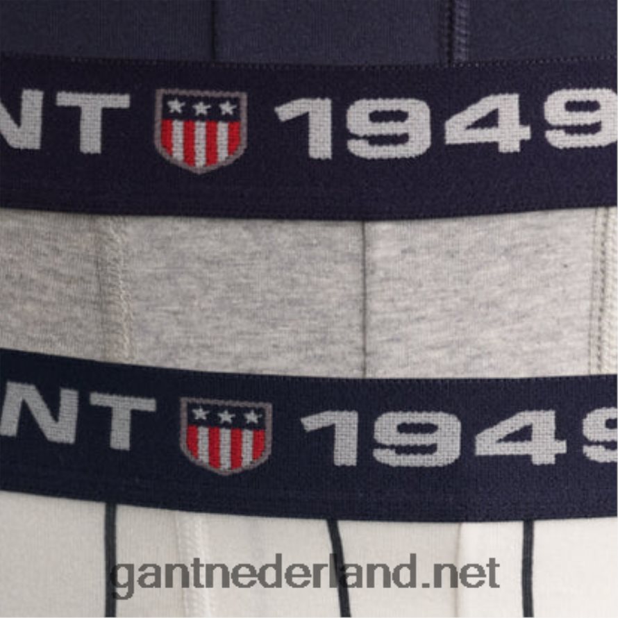 GANT Heren wit Set van 3 boxershorts met brede strepen R48460553