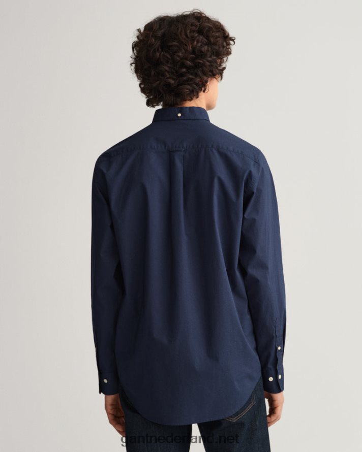 GANT Heren marinier overhemd van popeline met normale pasvorm R4846069