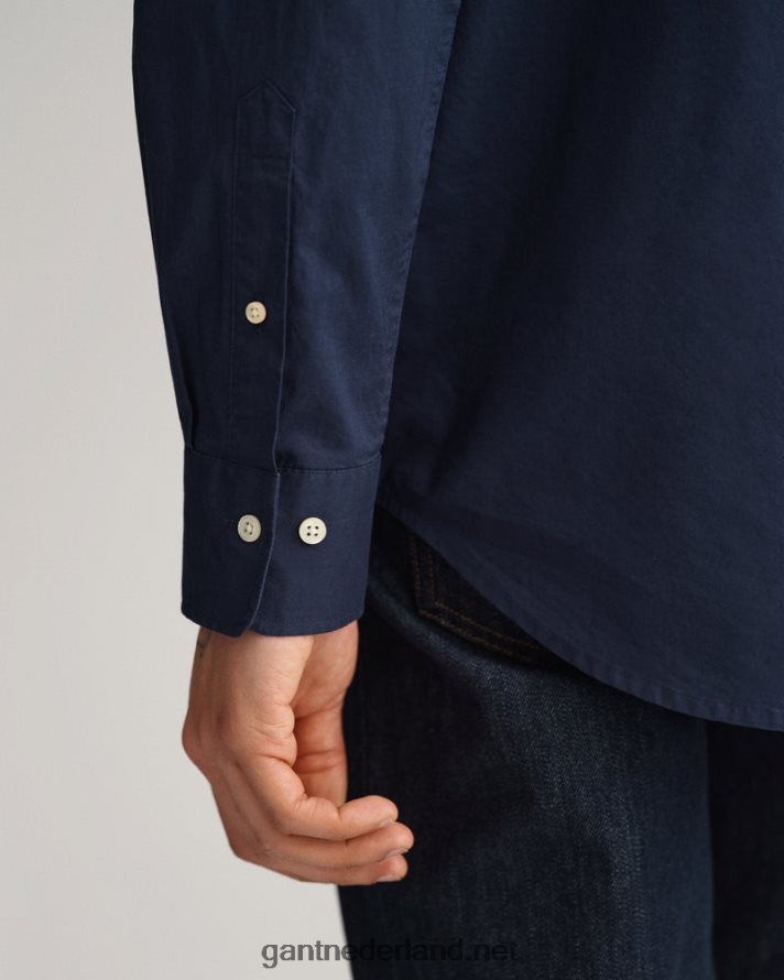 GANT Heren marinier overhemd van popeline met normale pasvorm R4846069