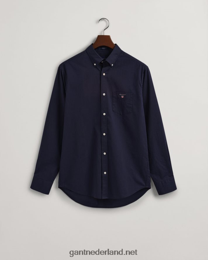 GANT Heren marinier overhemd van popeline met normale pasvorm R4846069