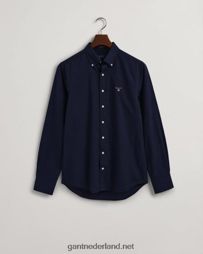 GANT Heren marinier slimfit overhemd van popeline R4846081