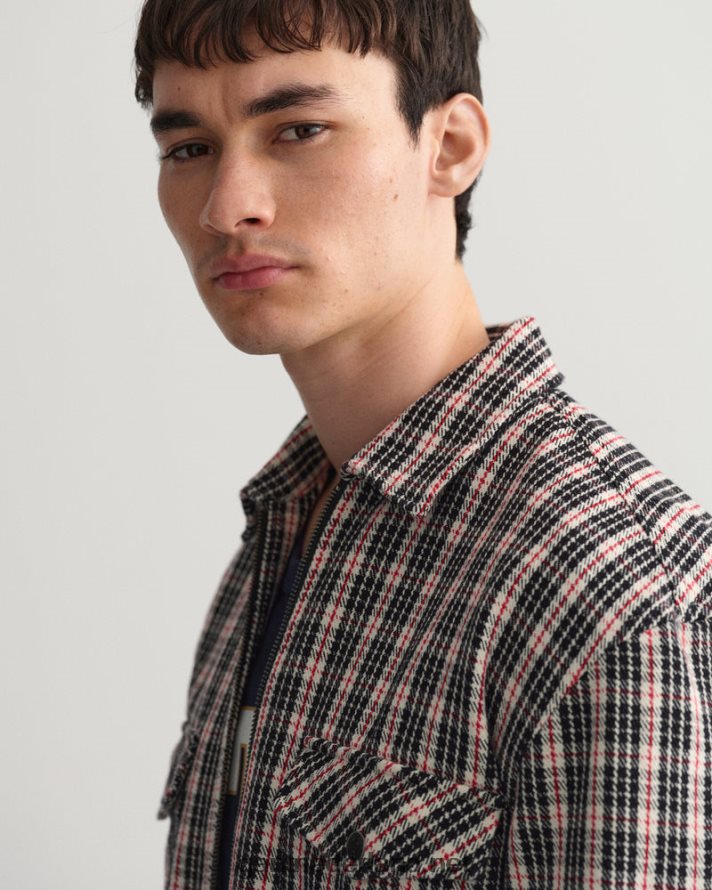 GANT Heren room relaxed fit zwaar twill overhemd met rits R4846022