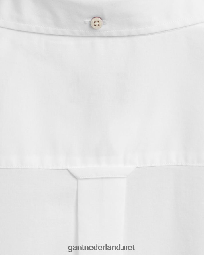 GANT Heren wit overhemd van popeline met normale pasvorm R4846065