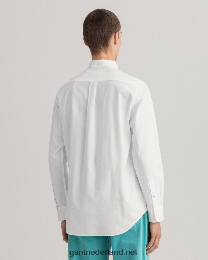GANT Heren wit slim fit oxford overhemd R4846032