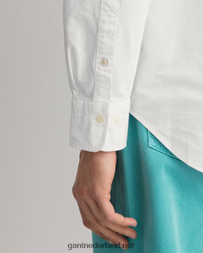 GANT Heren wit slim fit oxford overhemd R4846032