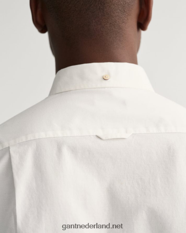 GANT Heren wit slimfit overhemd van popeline R4846054