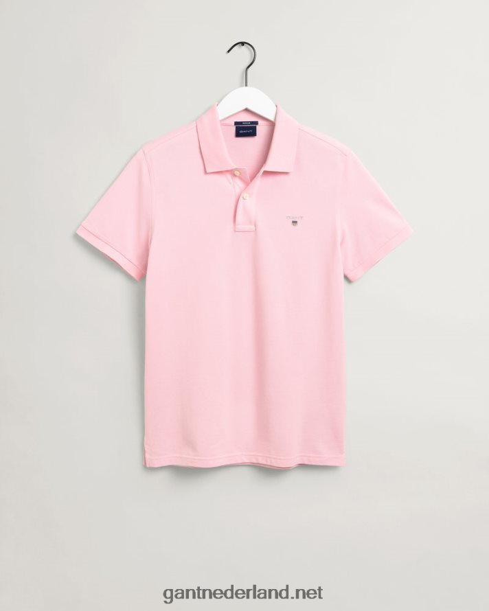 GANT Heren Californië roze origineel piqué poloshirt R48460121