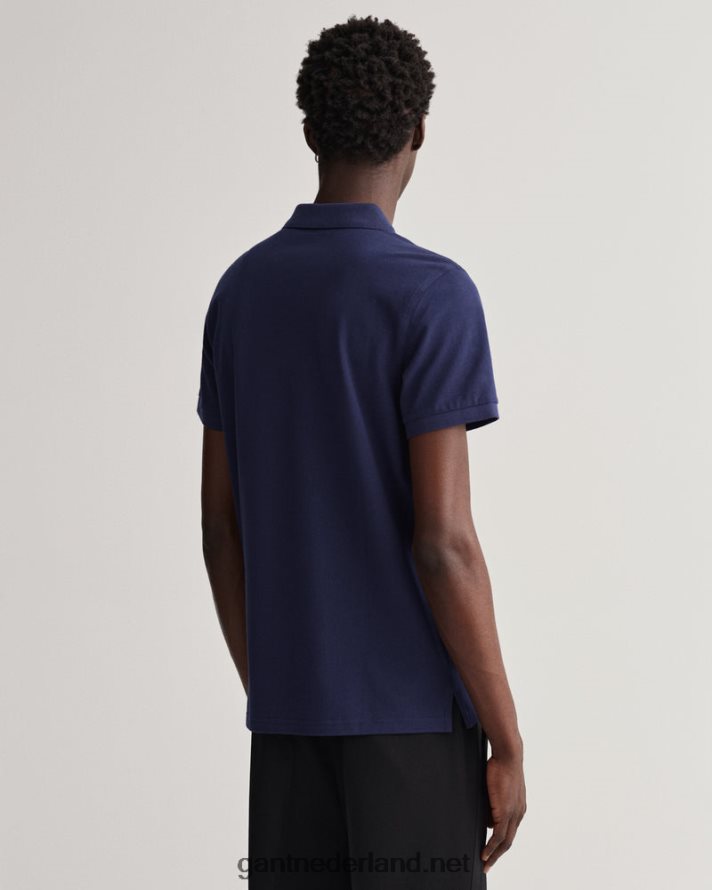 GANT Heren avond blauw origineel piqué poloshirt R48460118