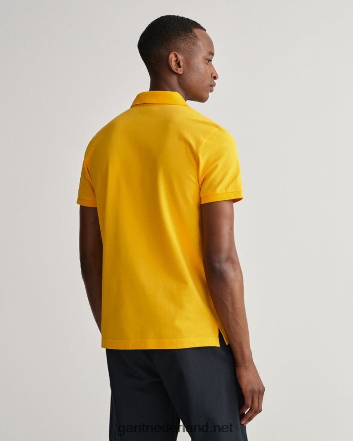 GANT Heren citrusgeel origineel piqué poloshirt R48460109