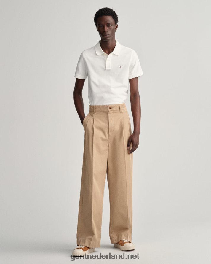 GANT Heren wit origineel piqué poloshirt R48460106