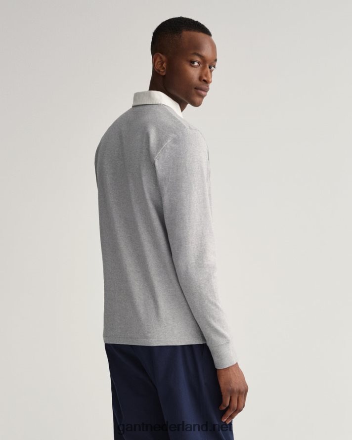 GANT Heren grijs gemêleerd stevige zware rugger R48460213