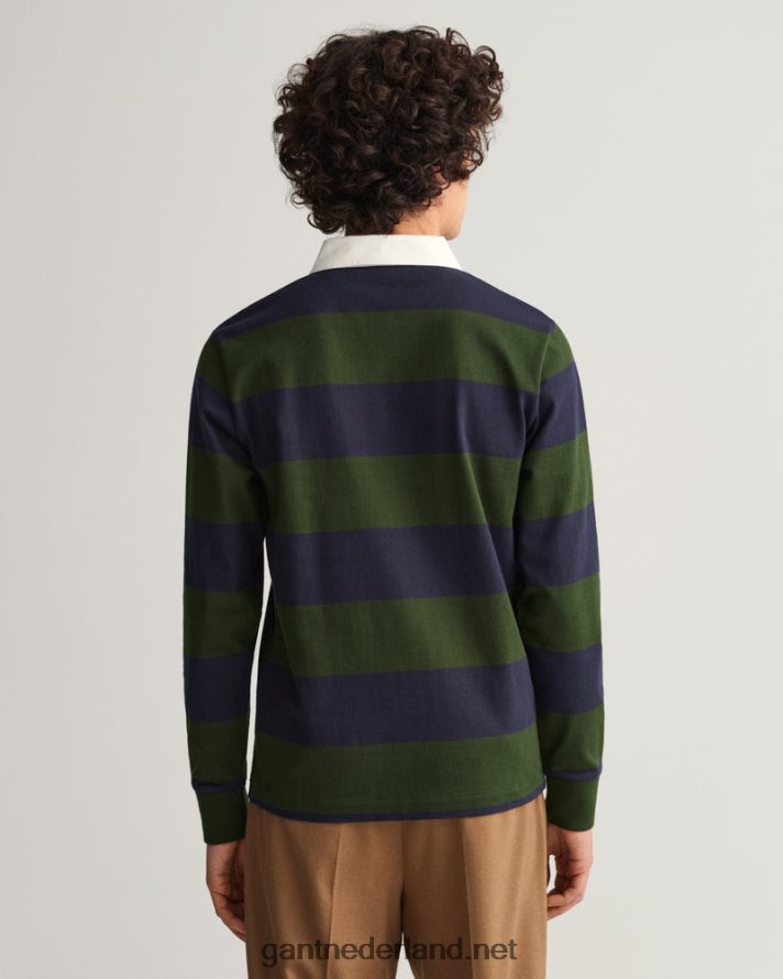 GANT Heren storm groen barstripe zware rugger R48460217