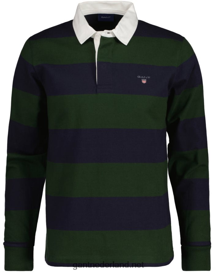 GANT Heren storm groen barstripe zware rugger R48460217