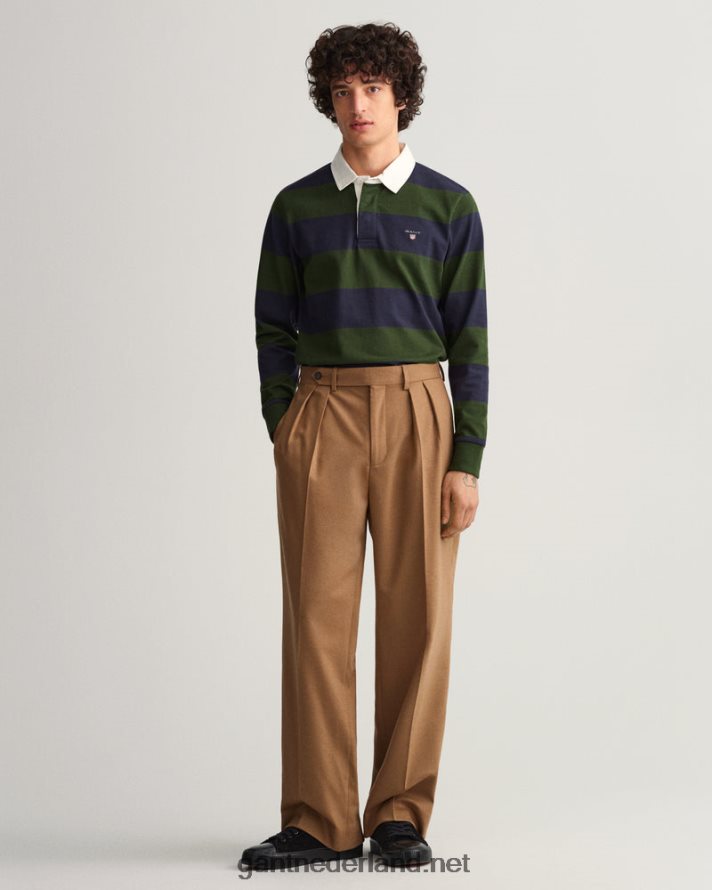 GANT Heren storm groen barstripe zware rugger R48460217