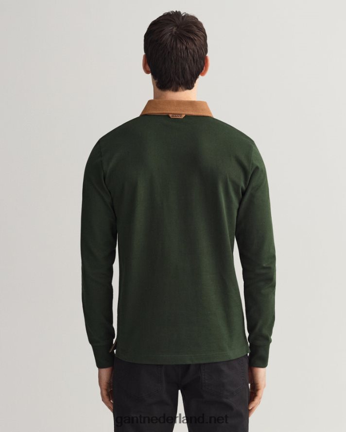 GANT Heren storm groen corduroy kraag zware rugger R48460222