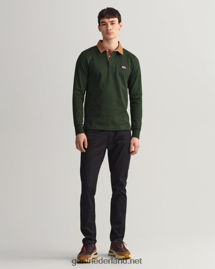 GANT Heren storm groen corduroy kraag zware rugger R48460222