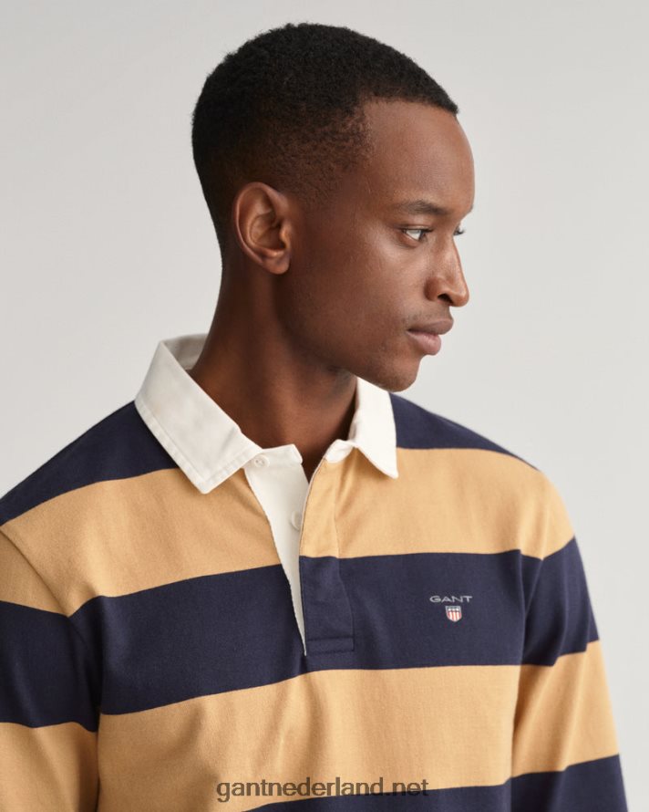 GANT Heren toffee-beige barstripe zware rugger R48460212