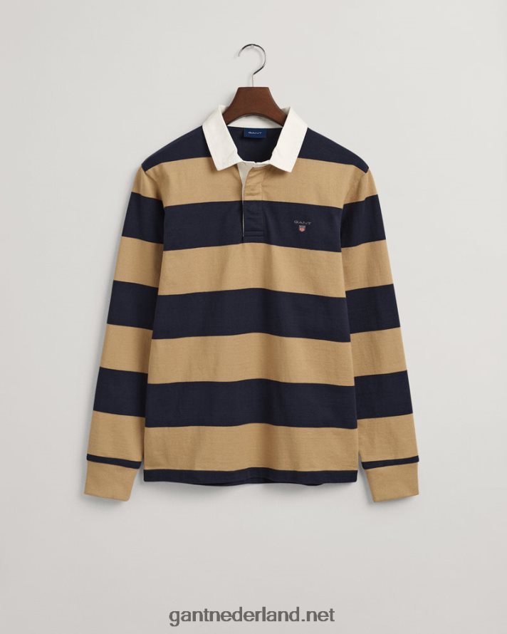 GANT Heren toffee-beige barstripe zware rugger R48460212