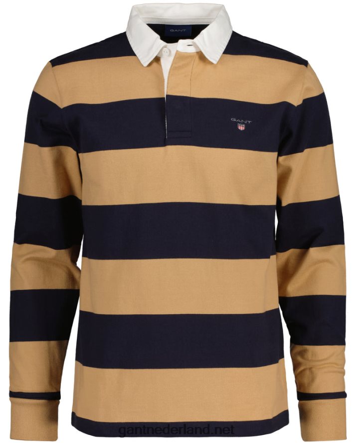 GANT Heren toffee-beige barstripe zware rugger R48460212