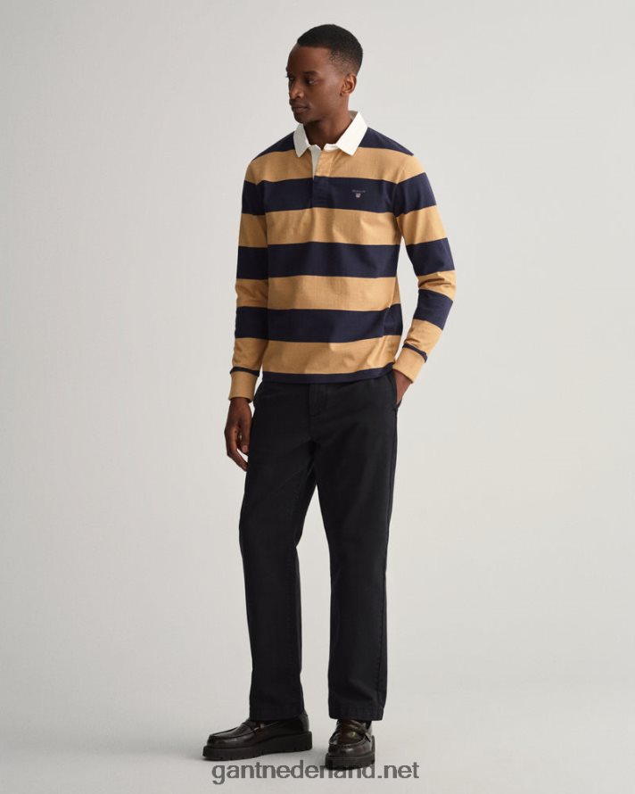 GANT Heren toffee-beige barstripe zware rugger R48460212