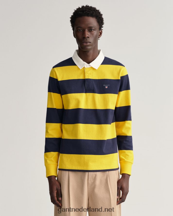 GANT Heren zonlicht geel barstripe zware rugger R48460219