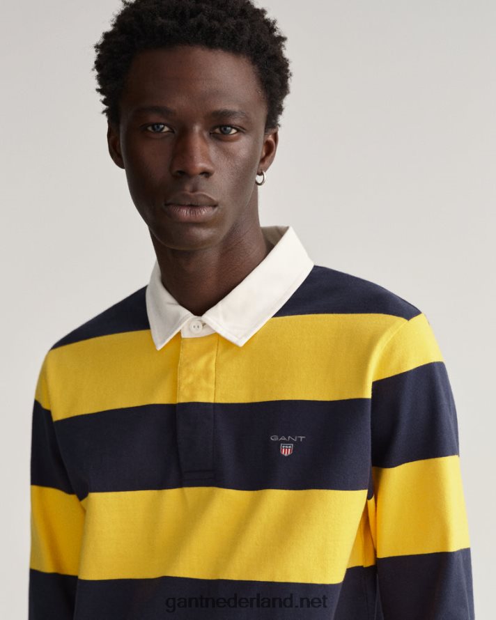 GANT Heren zonlicht geel barstripe zware rugger R48460219