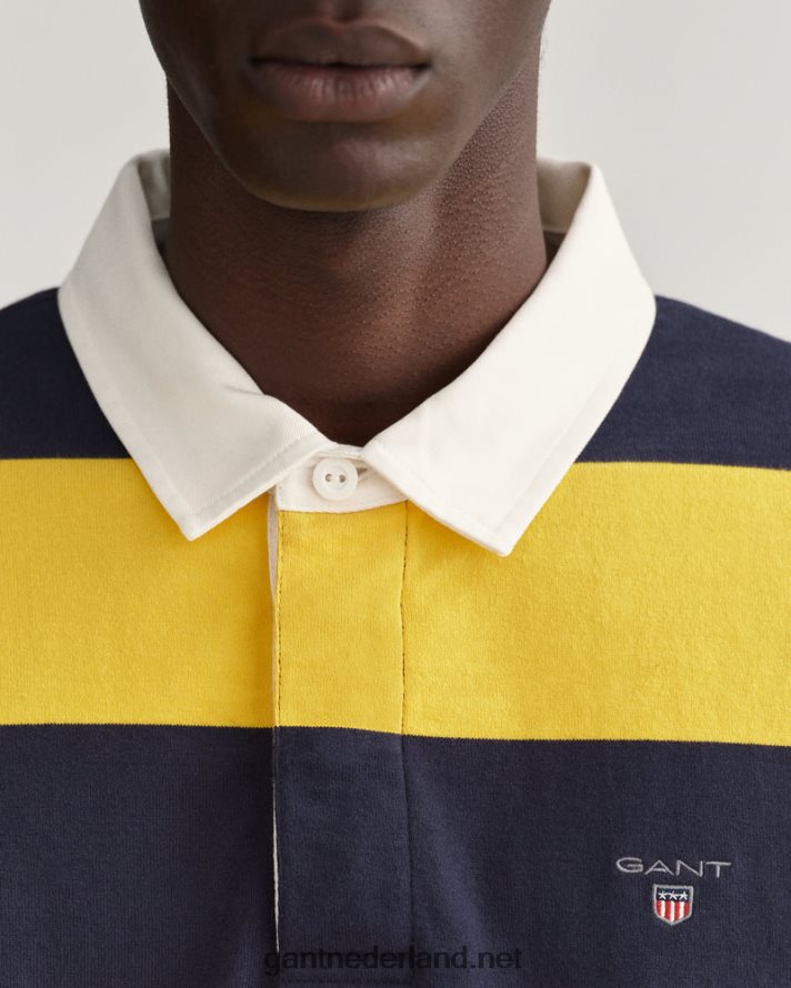 GANT Heren zonlicht geel barstripe zware rugger R48460219