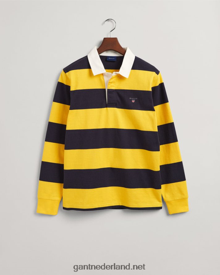 GANT Heren zonlicht geel barstripe zware rugger R48460219